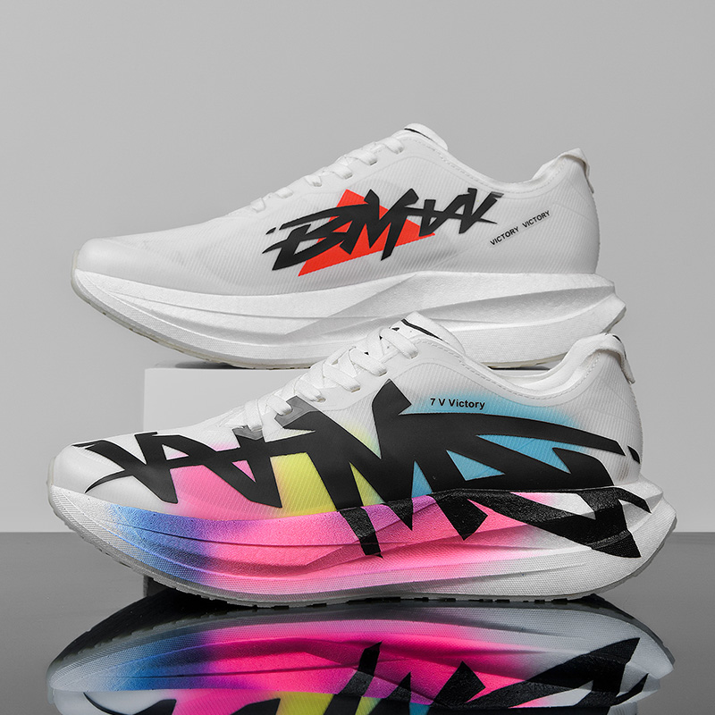 Breathable Mesh Athletic Shoes - Scarpe da corsa con piastra in