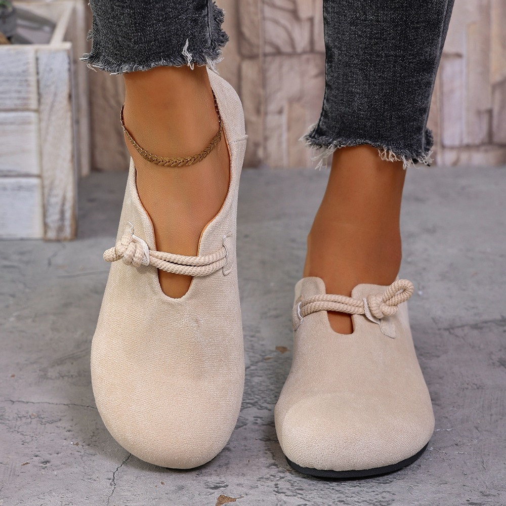 Heels - Mocassini piatti da donna, con punta
