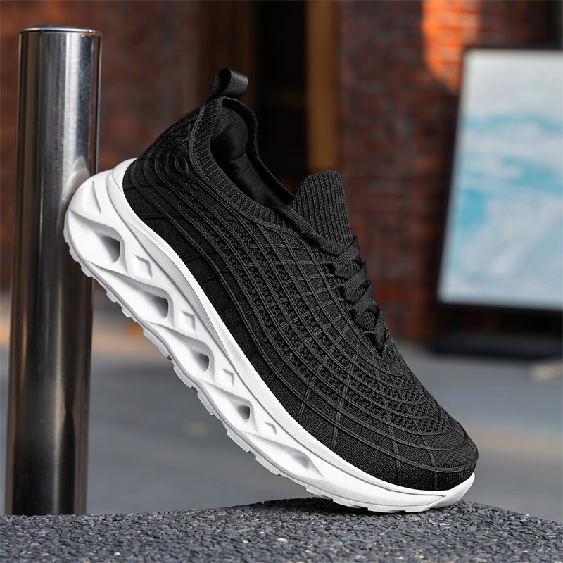 Scarpe da Passeggio per Diabet - Knit Fabric Lace Up Sneakers recensione e prezzo