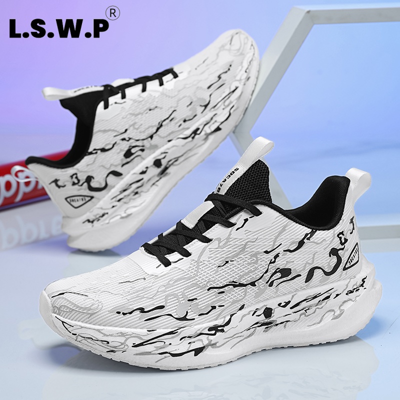 Scarpe da ginnastica da donna, - Knit Fabric Lace Up Sneakers recensione e prezzo