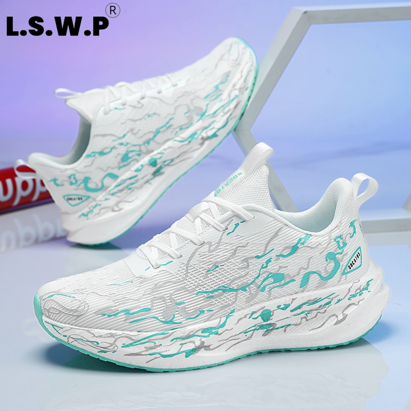 Scarpe da ginnastica da donna, - Knit Fabric Lace Up Sneakers recensione e prezzo